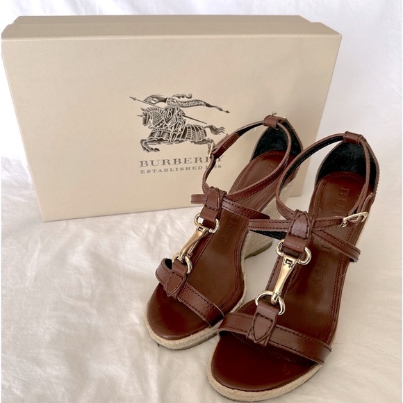 Burberry Heritage Leather Naylor Espadrille - Picture 1 of 6